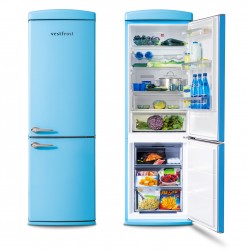 Free-standing Fridge-freezer in blue